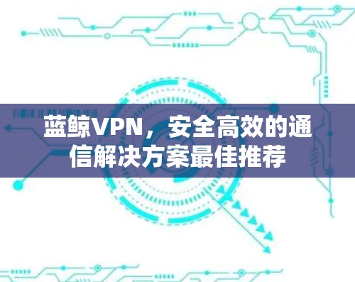 蓝鲸VPN，安全高效的通信解决方案最佳推荐