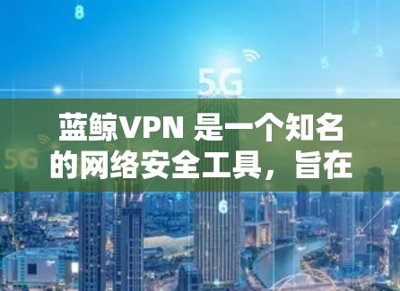 蓝鲸VPN 是一个知名的网络安全工具，旨在帮助用户保护隐私和安全。以下是一些关于蓝鲸VPN 的信息和推荐